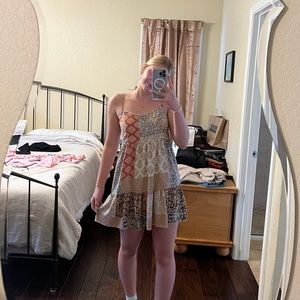 multi colored altard state dress